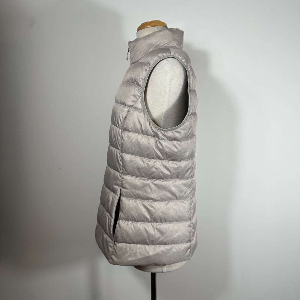 EDDIE BAUER Women’s Size Large EB 650 Gray Down Vest - Picture 3 of 10